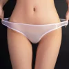 Culotte transparente sans couture pour femme, sous-vêtement taille basse, culotte sexy, tongs en dentelle, caleçon ultra fin Culotte transparente sans couture pour femme, sous-vêtement taille basse, culotte sexy, tongs en dentelle, caleçon ultra fin