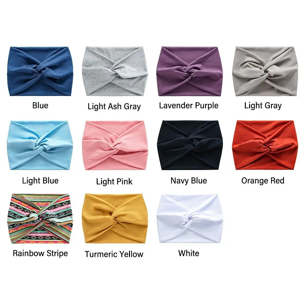 bandeaux de sauna larges torsadés pour femmes, turban d'entraînement, bandeau, accessoires pour cheveux, optique extra large bandeaux de sauna larges torsadés pour femmes, turban d'entraînement, bandeau, accessoires pour cheveux, optique extra large