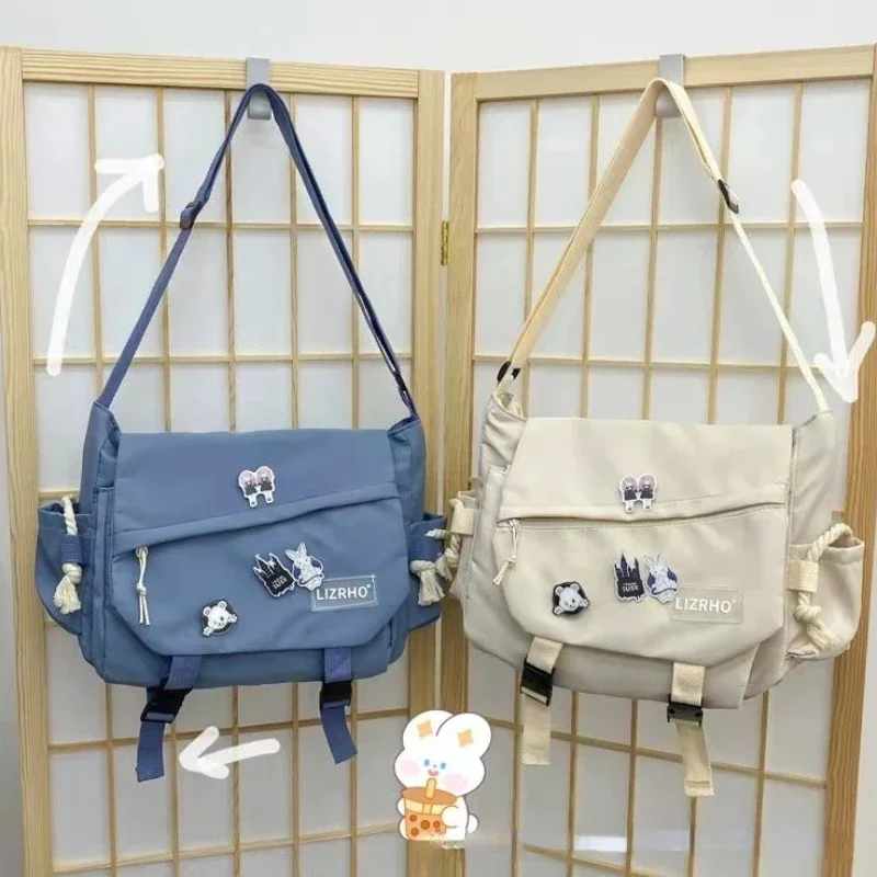 sac messager sacs à main japonais école coréenne unique épaule fille étudiant hong kong style rétro grande capacité postier femmes sac messager sacs à main japonais école coréenne unique épaule fille étudiant hong kong style rétro grande capacité postier femmes