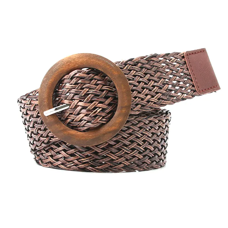 ceinture de taille tressée noir café femme ceinture vintage boho ronde en bois boucle lisse fausse paille larges ceintures sangle de taille pour les femmes ceinture de taille tressée noir café femme ceinture vintage boho ronde en bois boucle lisse fausse paille larges ceintures sangle de taille pour les femmes