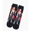 naruto hommes chaussettes mode coton impression tube moyen chaussette dessin animé couple sport chaussettes décontracté respirant confortable bas