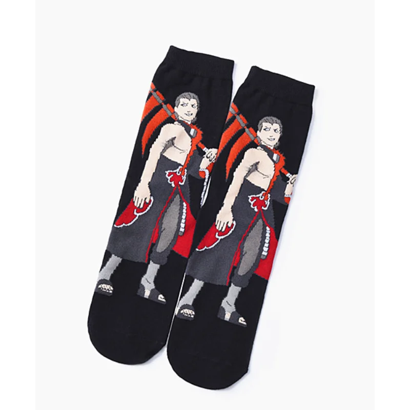 naruto hommes chaussettes mode coton impression tube moyen chaussette dessin animé couple sport chaussettes décontracté respirant confortable bas naruto hommes chaussettes mode coton impression tube moyen chaussette dessin animé couple sport chaussettes décontracté respirant confortable bas