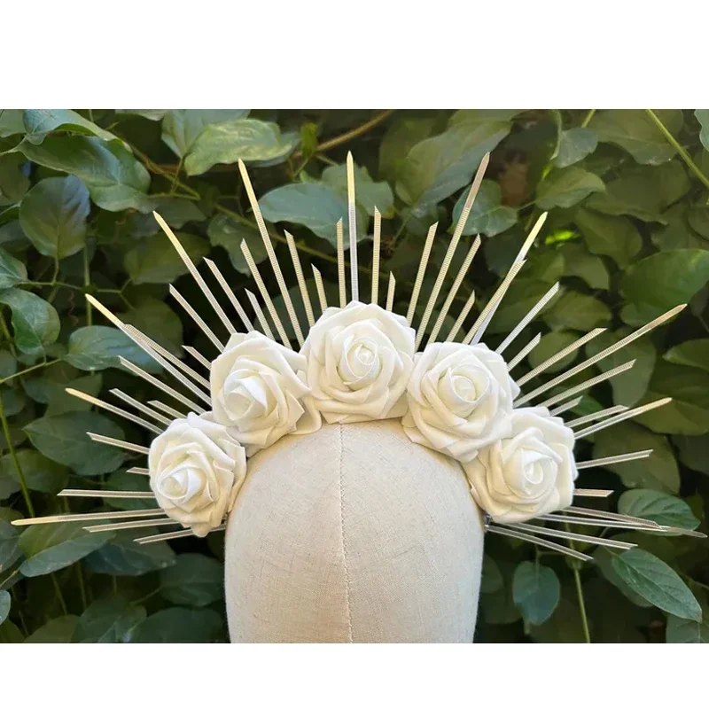light up halo couronne sunburst blanc rose bandeau déesse du soleil led couronne bandeau lueur casque fête cheveux accessoires pour les femmes light up halo couronne sunburst blanc rose bandeau déesse du soleil led couronne bandeau lueur casque fête cheveux accessoires pour les femmes