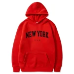 Sweats à capuche Harajuku pour hommes et femmes, New York, États-Unis, mode, lettre imprimée graphique, PVD, adt, pull à capuche décontracté, vêtements de sport