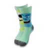 en 2024, le nouveau design était populaire et l'image de dessin animé des chaussettes pour hommes était des chaussettes crew.