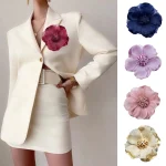 Broche en Organza et Fleurs de Rose pour Femme, Accessoire de ix, 1 Pièce Broche en Organza et Fleurs de Rose pour Femme, Accessoire de ix, 1 Pièce
