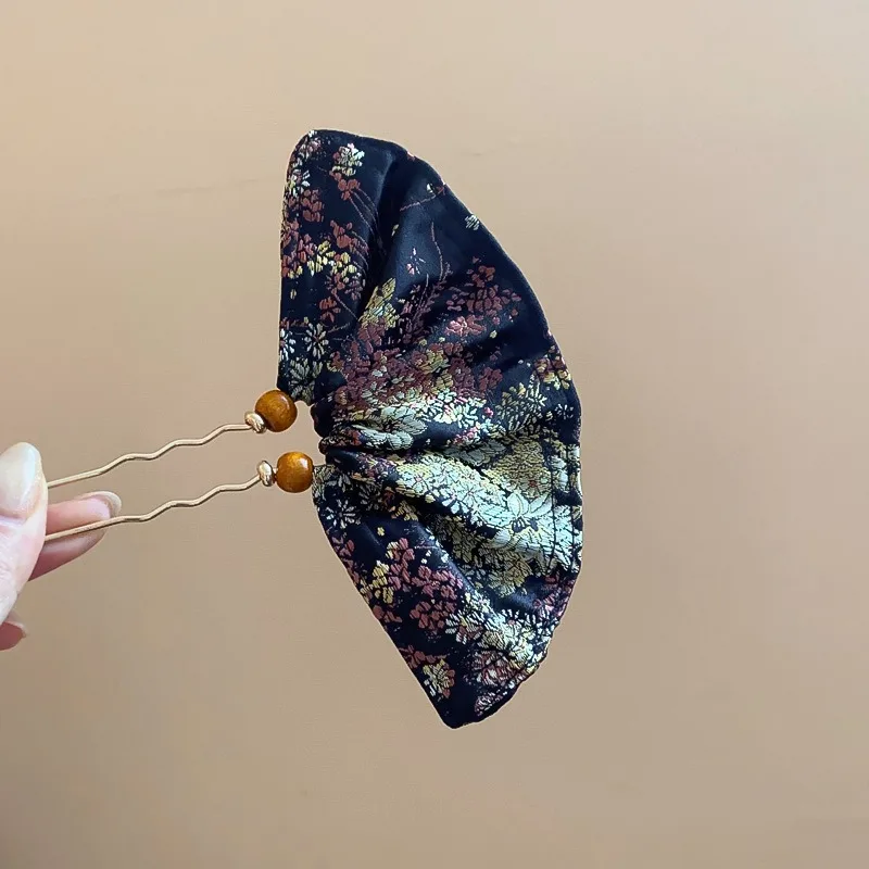 Épingles à cheveux brodées de fleurs pour femmes, bâtons carrés en forme d'éventail, baguettes rétro de style palais, accessoires de couvre chef tendance z Épingles à cheveux brodées de fleurs pour femmes, bâtons carrés en forme d'éventail, baguettes rétro de style palais, accessoires de couvre chef tendance z