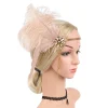 1920 gatsby même style plume bandeau strass plume bandeau fête banquet danse cheveux accessoires