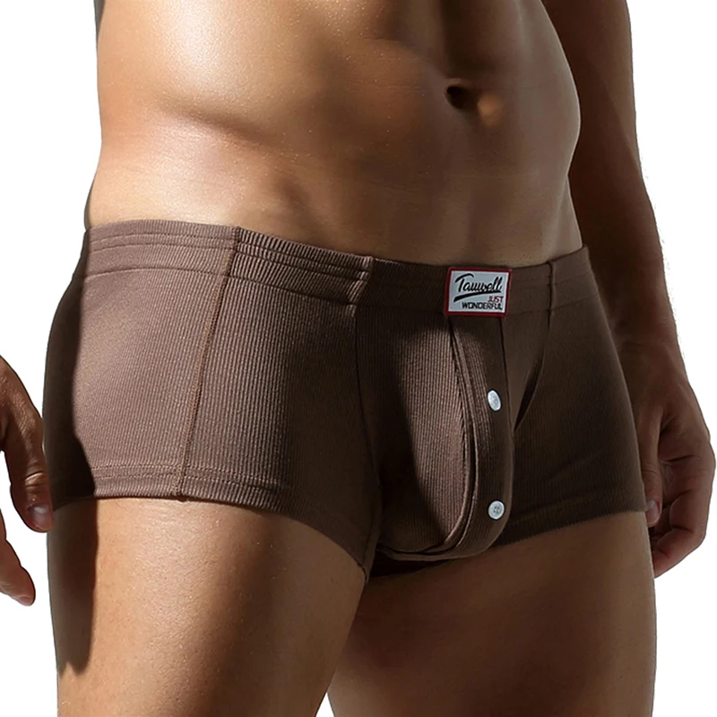 sous vêtements plats pour hommes, en coton synthétique, haute élasticité, surélevés, décoration de boutons, coupe slim confortable, couleur unie sous vêtements plats pour hommes, en coton synthétique, haute élasticité, surélevés, décoration de boutons, coupe slim confortable, couleur unie