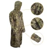 camsolomon imperméable long camouflage pour hommes et femmes, poncho imperméable, manteau contre la pluie, pêche, randonnée, vêtements de couverture conjoints