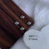 4 pièces kaniu chanceux or argent zircon fleur cristal 3d nail art décor breloques manucure accessoires fournitures décoration
