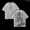 nanami kento jujutsu kaisen manga t shirt vêtements pour hommes harajuku vintage lavé t shirt surdimensionné pur coton t shirts streetwear