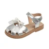 sandales princesse pour enfants, nouvelle mode d'été 2025, style coréen, fond souple, antidérapant, découpes polyvalentes, chaussure douce