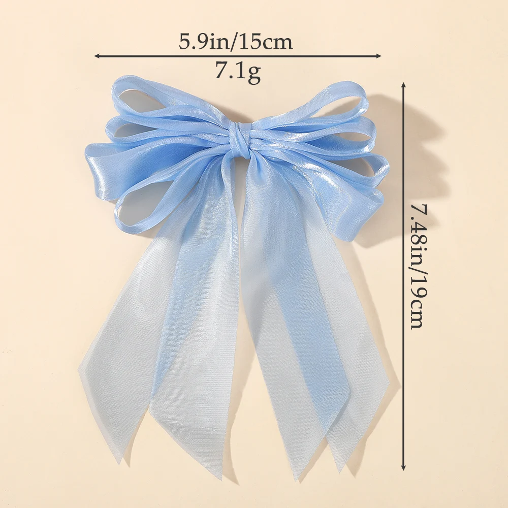 pinces à cheveux en organza noir avec gros nœud, 1 pièce, accessoires pour cheveux doux et cool pour filles, pinces à cheveux queue de cheval pinces à cheveux en organza noir avec gros nœud, 1 pièce, accessoires pour cheveux doux et cool pour filles, pinces à cheveux queue de cheval
