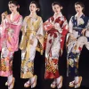 Costume de Cosplay traditionnel japonais, Kimono imprimé Floral, Style japonais, robe Kimono Sakura pour fille, élégance asiatique
