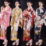 Costume de Cosplay traditionnel japonais, Kimono imprimé Floral, Style japonais, robe Kimono Sakura pour fille, élégance asiatique Costume de Cosplay traditionnel japonais, Kimono imprimé Floral, Style japonais, robe Kimono Sakura pour fille, élégance asiatique