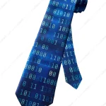 Cravate pour hommes Code informatique binaire langage scientifique programmeur informatique cravate cou