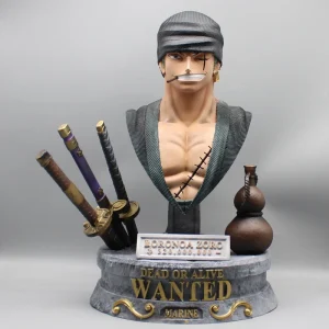 Roronoa Zoro Anime Bust Action Figure Modèle, Grande Statue Collection, Décoration De Bureau, Ornement Jouets, Cadeaux Garçons, 37.5cm, 1 Pc Roronoa Zoro Anime Bust Action Figure Modèle, Grande Statue Collection, Décoration De Bureau, Ornement Jouets, Cadeaux Garçons, 37.5cm, 1 Pc