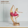 figurines décoratives de ballerine européenne, décoration de bureau, idée créative, accessoires de décoration pour la maison, ornements artisanaux pour salon