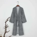 Peignoir classique japonais pour hommes, vêtements de nuit, robe kimono, vêtements de nuit en coton, respectueux de la peau, vêtements d&rsquo;intérieur décontractés, pyjamas