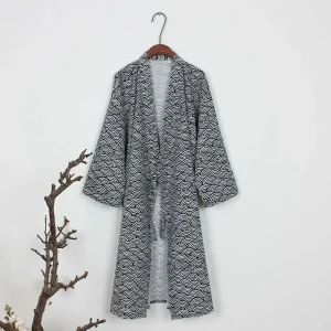 Peignoir classique japonais pour hommes, vêtements de nuit, robe kimono, vêtements de nuit en coton, respectueux de la peau, vêtements d’intérieur décontractés, pyjamas Peignoir classique japonais pour hommes, vêtements de nuit, robe kimono, vêtements de nuit en coton, respectueux de la peau, vêtements d’intérieur décontractés, pyjamas