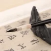 pinceau de calligraphie traditionnelle chinoise, aquarelle à l'huile, poils de loup, écritures, peinture à l'huile, pinceau d'art en bois