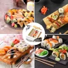 untior kit de fabrication de sushi ensemble de rouleaux bazooka tout en un avec tapis roulant en bambou bricolage palettes de riz onigiri outils outil de sushi japonais