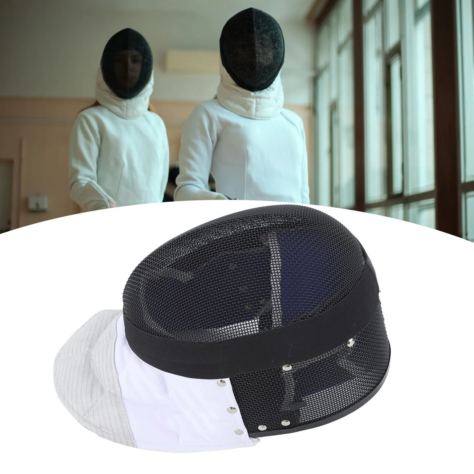 Masque d’escrime Masque de sport d’escrime Casque de protection d’escrime avec bavoir rembourré pour la pratique quotidienne et la compétition Noir Masque d’escrime Masque de sport d’escrime Casque de protection d’escrime avec bavoir rembourré pour la pratique quotidienne et la compétition Noir