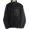 veste polaire japonaise à col montant pour hommes et femmes, manteau ample et chaud en laine d'agneau avec fermeture éclair pour couple, couleur unie, automne et hiver