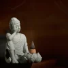 décorations d'aromathérapie pour la maison, nouveaux ornements chinois pour salon, thé zen, artisanat de bureau, petite sculpture de bouddha assise