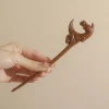 nouveau bâton de cheveux en bois style chinois épingle à cheveux mignon lapin chat pinces à cheveux baguettes hanfu chapeaux femmes accessoires de cheveux