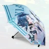 genshin impact anime parapluie portable pliant uv bloc noir parasol xiao ganyu genshin femmes pluie coupe vent parapluie parasol