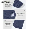 tacvasen hiver léger vestes bouffantes hommes matelassé polyester nylon veste séchage rapide à capuche vers le bas isolé coupe vent manteau