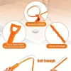 cuisine domestique, toilettes, plomberie, évier, nettoyeur de cheveux, outil de vidange, toilettes à manivelle, débouchon