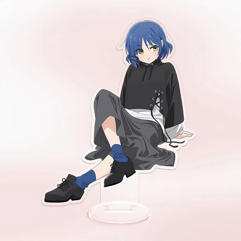 bocchi le rocher! support en acrylique pour figurine gotoh hitori ijichi nijika, mode périphérique, personnalité délicate, ornement de bureau bocchi le rocher! support en acrylique pour figurine gotoh hitori ijichi nijika, mode périphérique, personnalité délicate, ornement de bureau