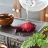 carpe koi à couleurs changeantes, ornements créatifs pour table à thé, décorations, rapport à deux poissons, bonheur, accessoires de service à thé zen