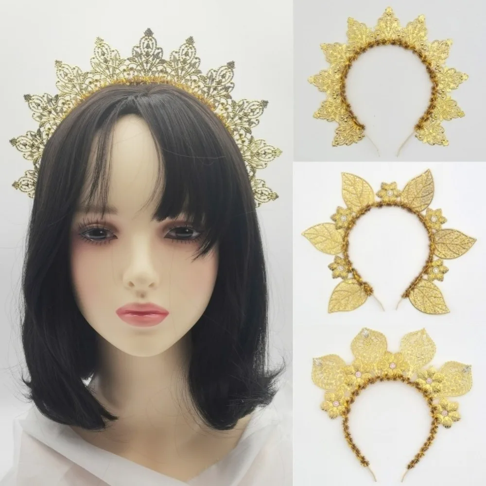 fleur déesse halo bandeau soleil strass femmes bandeau couleur or exagéré traditionnel festival cheveux cerceau photographie fleur déesse halo bandeau soleil strass femmes bandeau couleur or exagéré traditionnel festival cheveux cerceau photographie