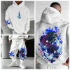Sweat à capuche pour homme Demon Slayer Kimetsu No Yaiba 100 coton, doux, chaud, coupe ample pour un usage quotidien décontracté