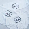 Kawaii Chiikawas Sous-vêtements en pur coton avec motif imprimé mignon pour filles et étudiants, caleçon confortable, tissu doux Kawaii Chiikawas Sous-vêtements en pur coton avec motif imprimé mignon pour filles et étudiants, caleçon confortable, tissu doux