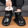 pantoufles imperméables en coton pour hommes, chaussures d'intérieur épaisses et chaudes, imperméables et antidérapantes, nouvelle collection hiver 2024