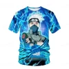 Kakashi-T-shirt à manches courtes pour hommes, impression 3D NarAA, Sasuke, Anime Respzed, garçons, filles, vêtements pour hommes