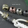 couteau en laiton pour mascotte de chat porte bonheur, perles edc pour l'extérieur, accessoires paracorde, lanière tissée, pendentifs, bijoux, corde de parapluie