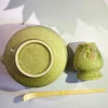 ensemble matcha avec bol matcha en céramique, kit matcha japonais, fouet à thé en bambou, support matcha, boîte cadeau pour cérémonie du thé japonais, 5 pièces