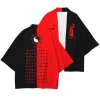 chinois taoïste prêtre kanji imprimé kimono 3d imprimé japonais traditionnel drôle yukata femmes hommes été à la mode cardigan haori