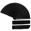 Éventail à main noir pliable Vintage, fournitures pour cadeaux de mariage, danse, fête à domicile, ventilateurs décoratifs pliants