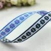 motif de ruban floral jacquard pour rideau et accessoire de vêtement, fleurs pastorales, 5 yards, lot, 1cm