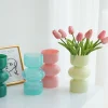 vase en verre nordique, décoration de maison, décor de salle, pot de fleur, décoration de maison, vase de bureau