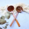 cuillère à soupe en bois ramen style japonais ajiyaki avec trous restaurant nanmu kamehameha cuillère marmite fuite kicthen accessoires