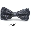 noeud papillon formel à pois pour hommes, cravate à rayures pour garçons, mode masculine, noeud papillon d'affaires pour mariage, chemises provoqué pour hommes, cadeau de marque, 60 couleurs