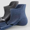 1/3/6 paires hommes cheville chaussettes rayé sport cheville chaussettes anti dérapant sport football course randonnée vélo chaussette